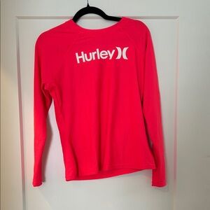 Hurley Vibrant Pink Long Sleeve Top